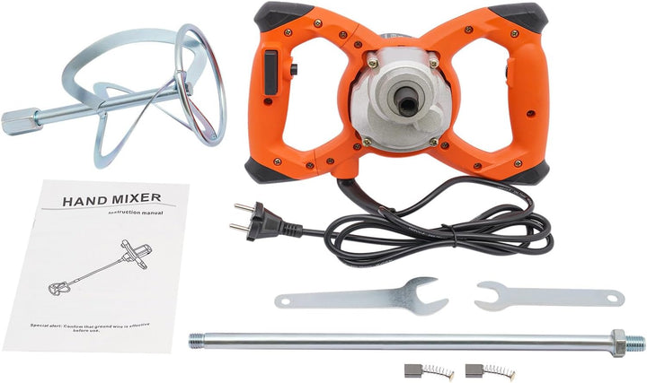 Farb-Mörtelrührer Betonrührer 2100W Betonmischer 6-Gang variabler rührgerät mörtel 0-980rpm,Rührwerk