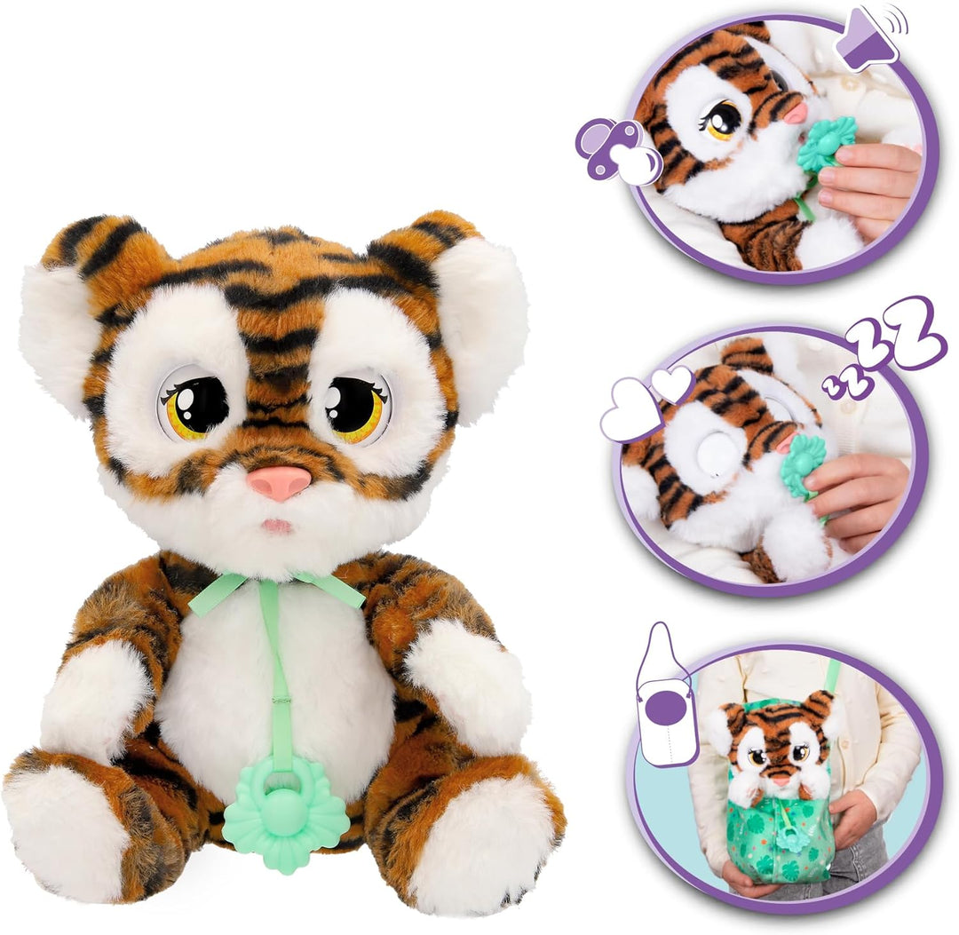 Baby Paws Tiger INTERAKTIVES PLÜSCHTIER Süsser interaktiver Plüschtiger, der Laute von Sich gibt, di