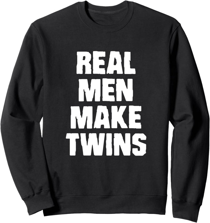 Vater von Zwillingen - Echte Männer zeugen Zwillinge. Retro Sweatshirt