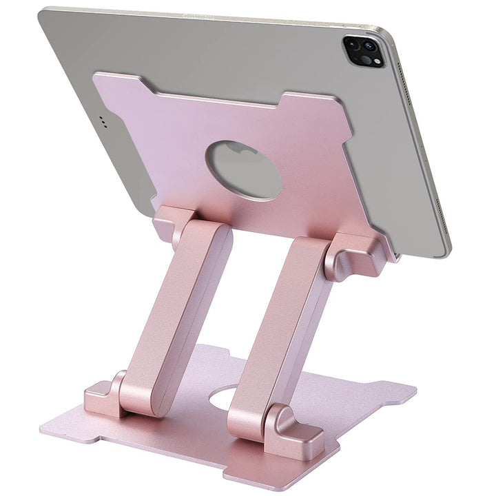 Tablet iPad Stand,【Updated】 Adjustable Eye-Level Aluminum Solid Desktop Stand Holder,Compatible with