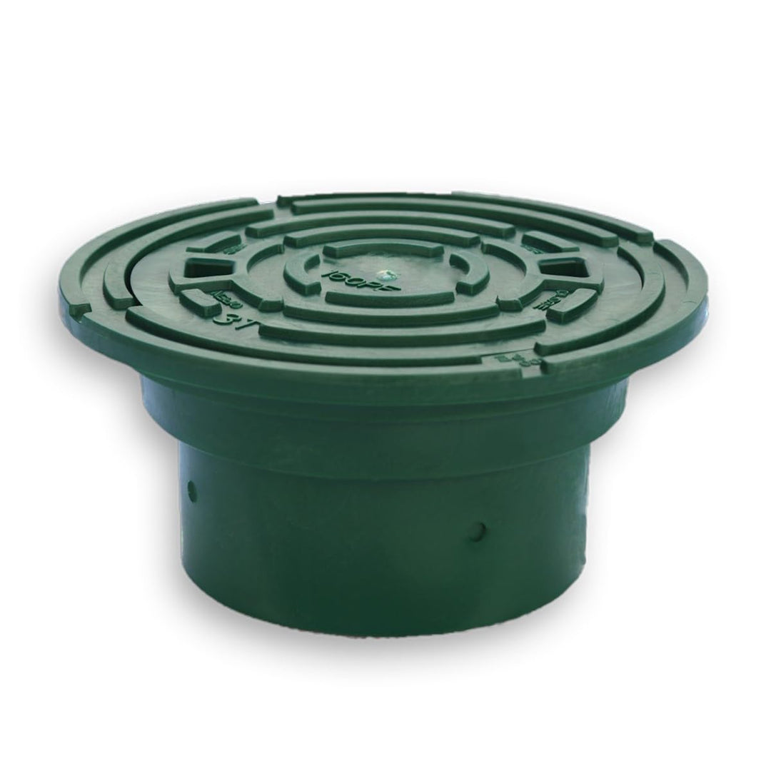 Varile DN160-DN200 Kontrollschachtdeckel Adapter Grün Rohrkappe, Deckel für Steigrohr, Grün