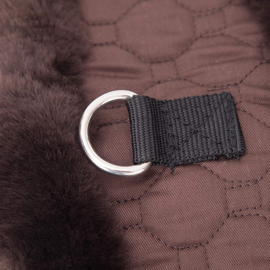 Merauno® Lammwolle Western Mondgurt Sattelgurt, aus Qualitäts Merino Lammwolle, spezielle anatomisch
