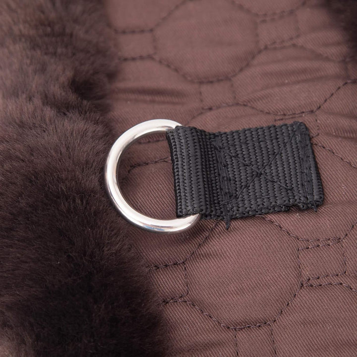 Merauno® Lammwolle Western Mondgurt Sattelgurt, aus Qualitäts Merino Lammwolle, spezielle anatomisch