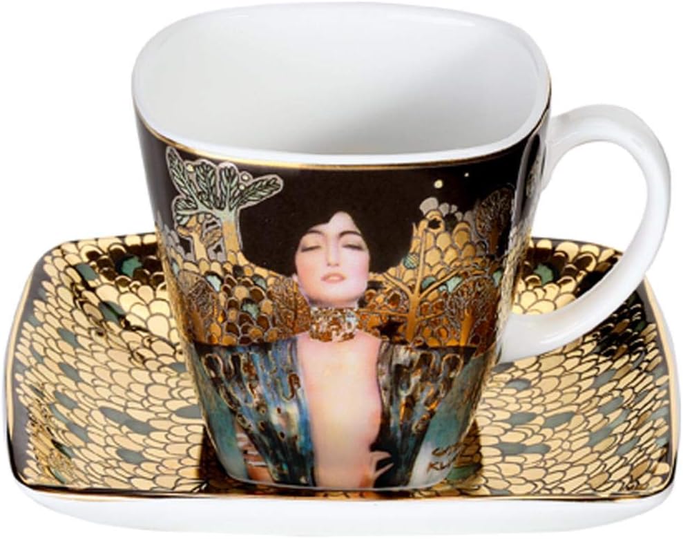 2er Set Gustav Klimt Espressotassen Judith I + Die Erfüllung Goebel Porzellan