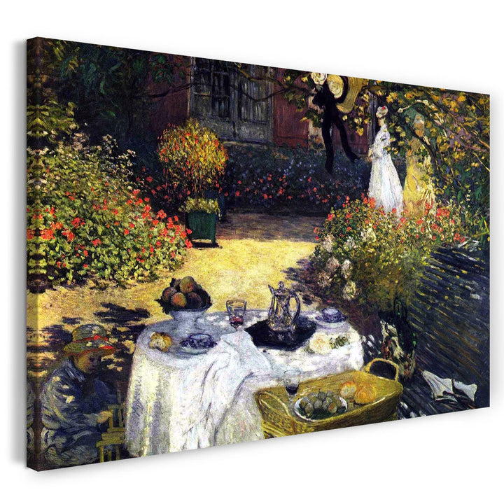 Printed Paintings Leinwand (80x60cm): Claude Monet - Die Mittagsmahlzeit 80x60 cm, 80x60 cm