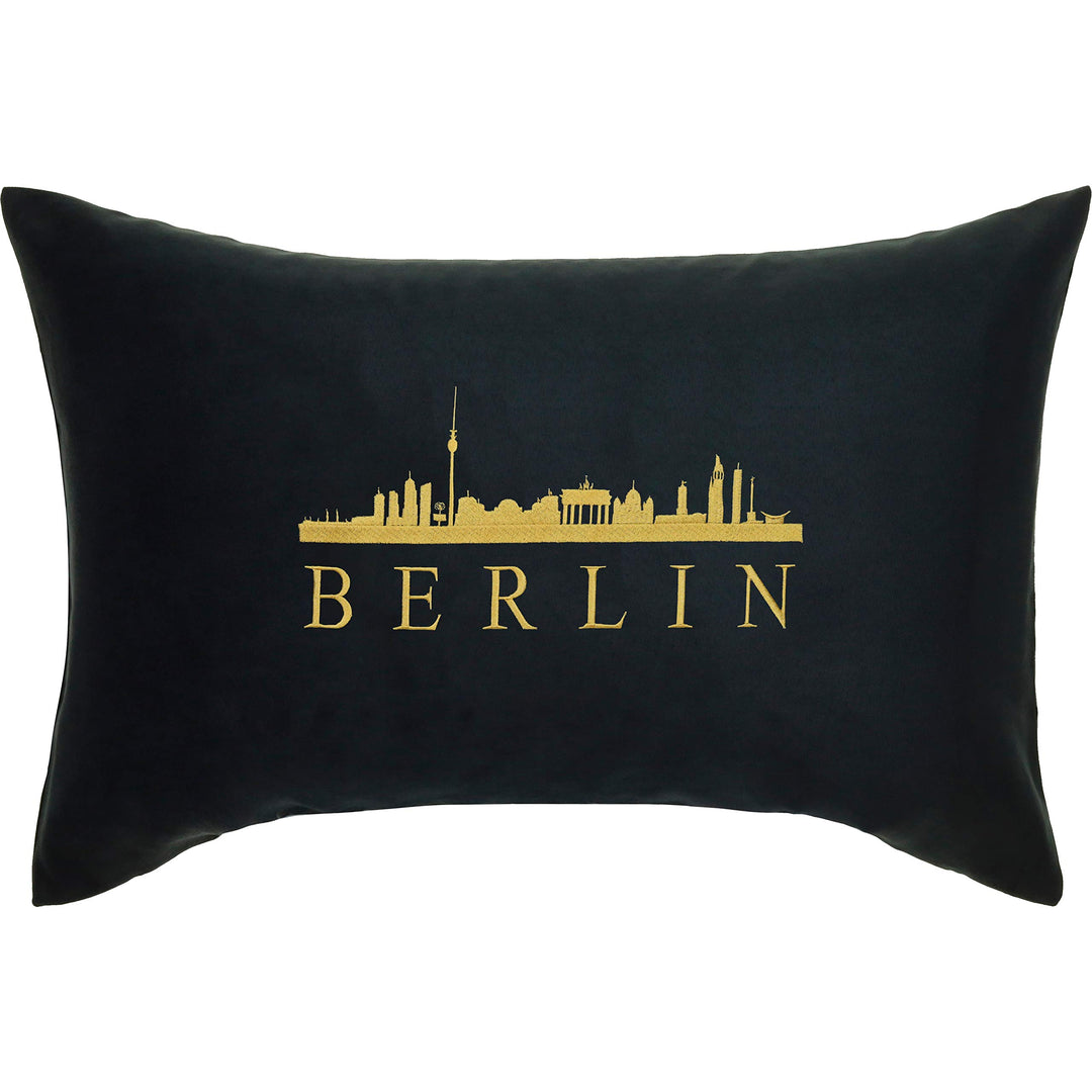 EXPRESS-STICKEREI Berlin Kissen mit Füllung &amp; Motiv Stadt/City Deutschland Geschenk Souvenir Branden