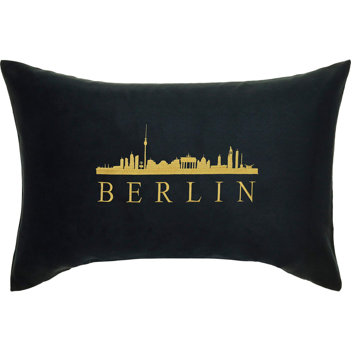 EXPRESS-STICKEREI Berlin Kissen mit Füllung &amp; Motiv Stadt/City Deutschland Geschenk Souvenir Branden
