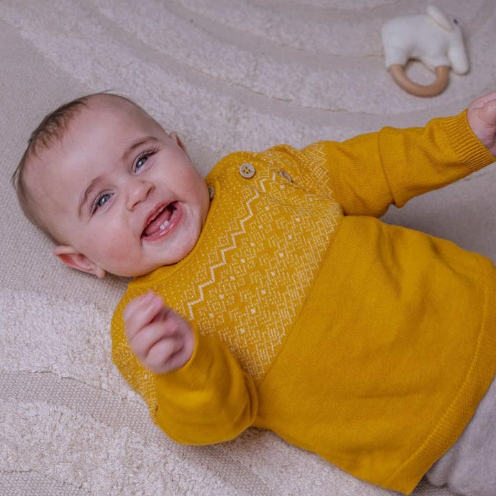 Stellou & friends Baby Cardigan-Strickjacke und Strick-Pullover für Mädchen und Jungen mit Norwegen