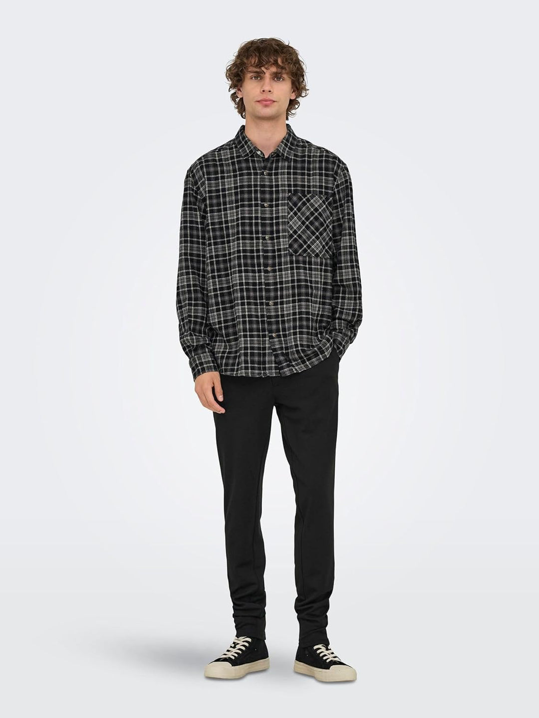 ONLY & SONS Male Chino Hose ONSMARK Slim Fit Chino Hose 31W / 34L Schwarz, 31W / 34L Schwarz