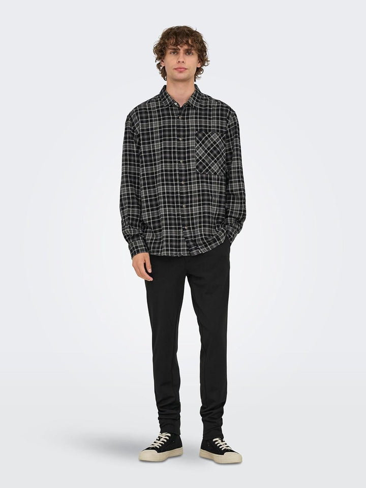 ONLY & SONS Male Chino Hose ONSMARK Slim Fit Chino Hose 31W / 34L Schwarz, 31W / 34L Schwarz