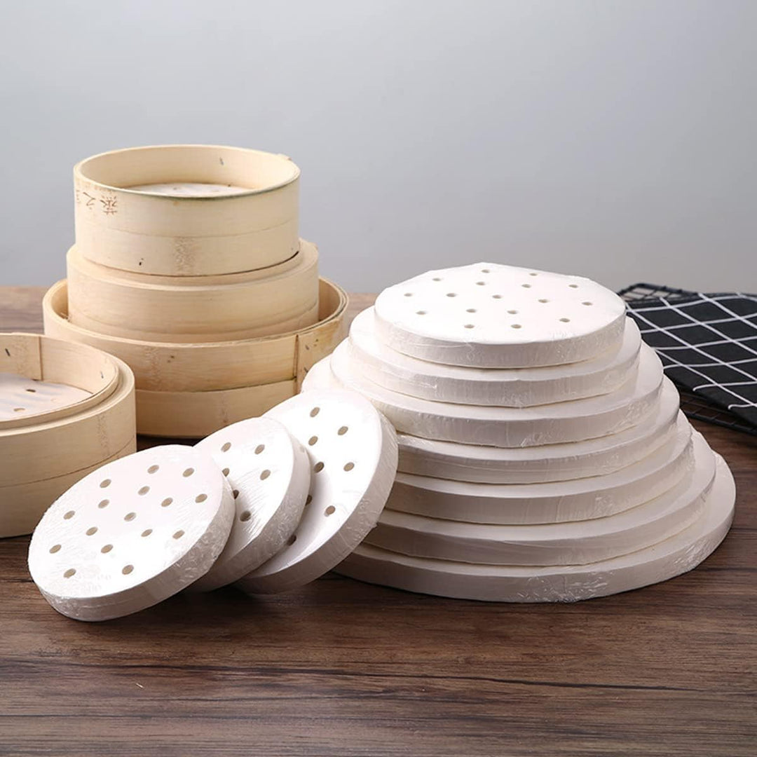 250 Stück Dim Sum Papier als Unterlage für Bambusdämpfer, Heissluftfritteuse, Dampfgarer Airfryer Li