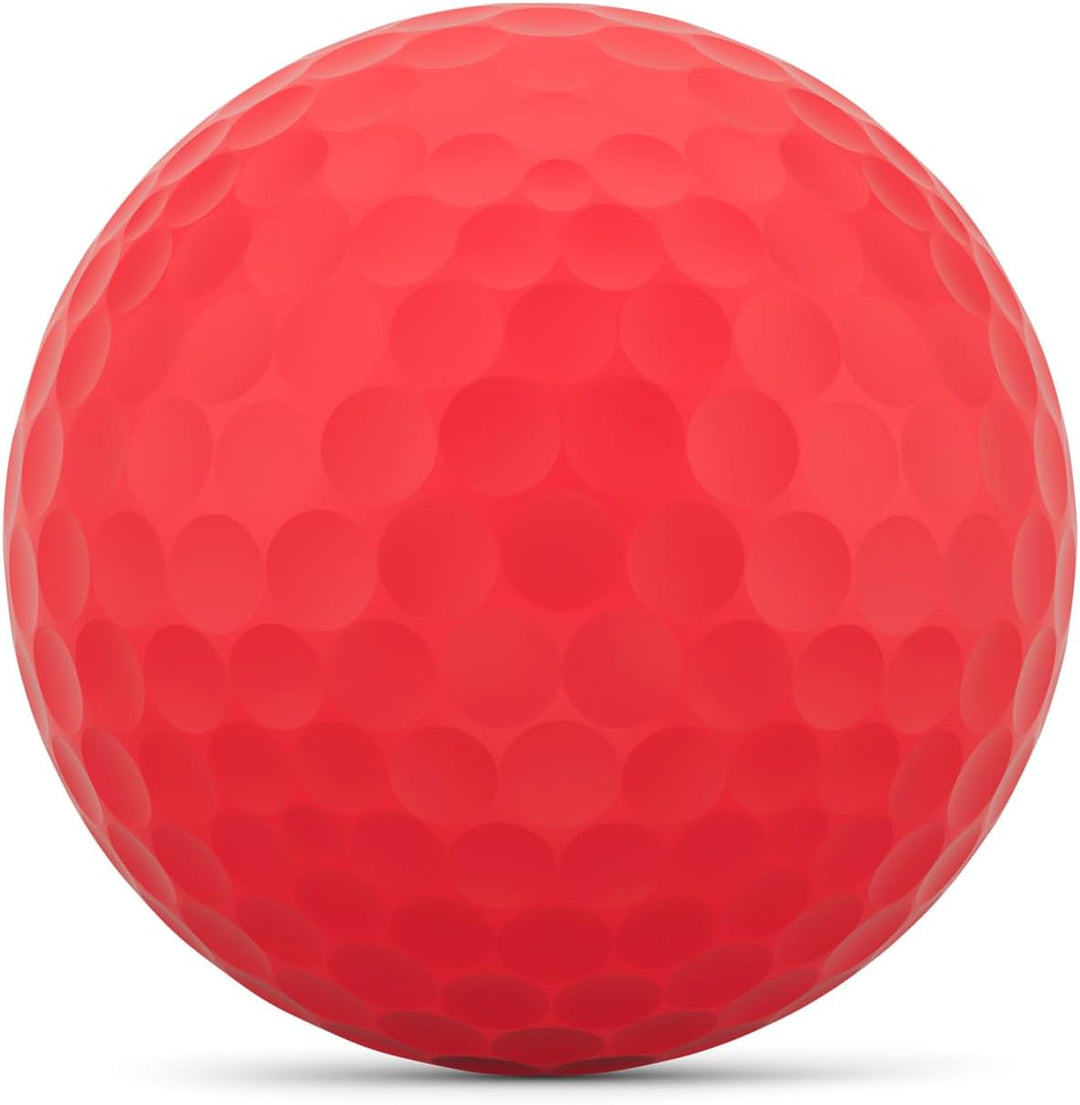WILSON Staff Duo Golfbälle, weich, 12 Stück Rot/Ausflug, einfarbig (Getaway Solids), Rot/Ausflug, ei