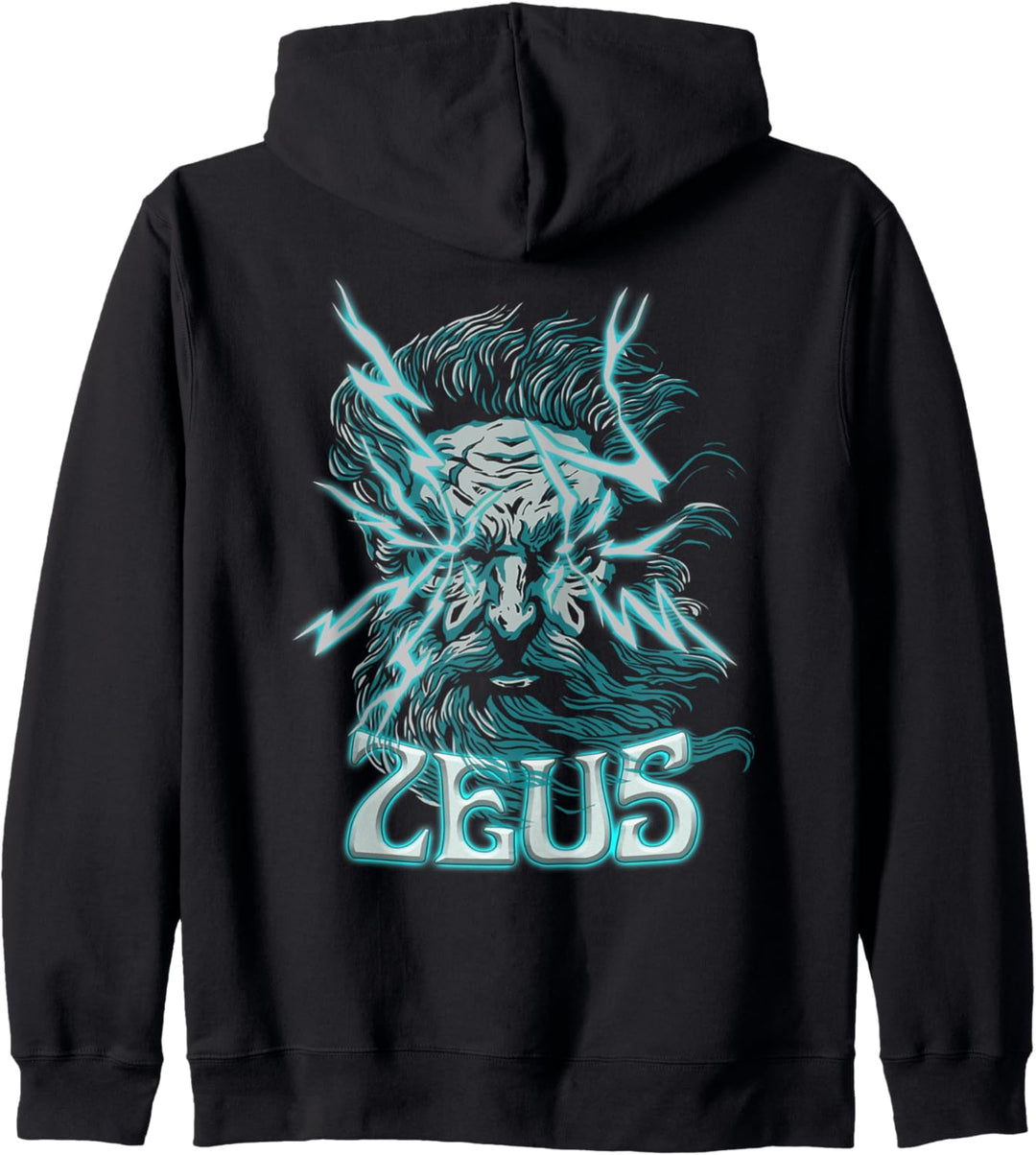 Zeus Vaporwave Ästhetische griechische Göttermythologie Kapuzenjacke