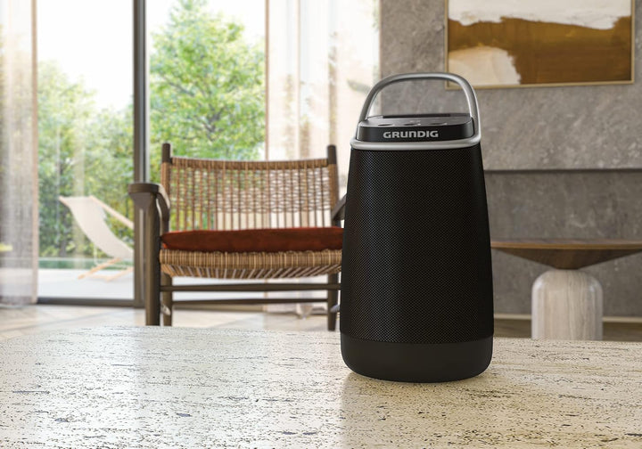 Grundig Bluetooth Lautsprecher GBT Band 360, Musikbox, 360°-Sound, 12 Watt RMS, bis zu 30 m Reichwei