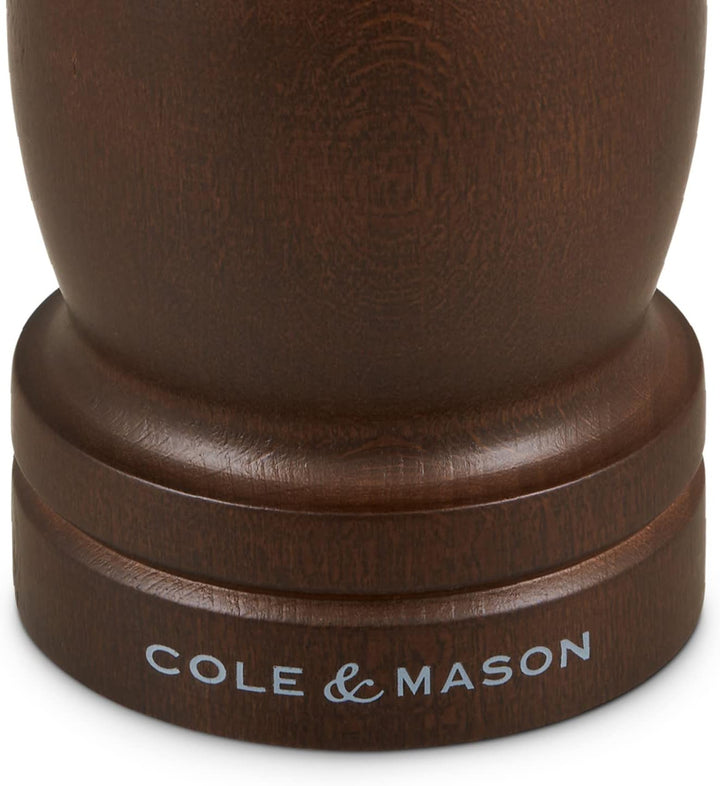 Cole & Mason HB0844P Forest Capstan Pfeffermühle, Dunkles Holz, 200mm, Precision+, Enthält 1 x Pfeff