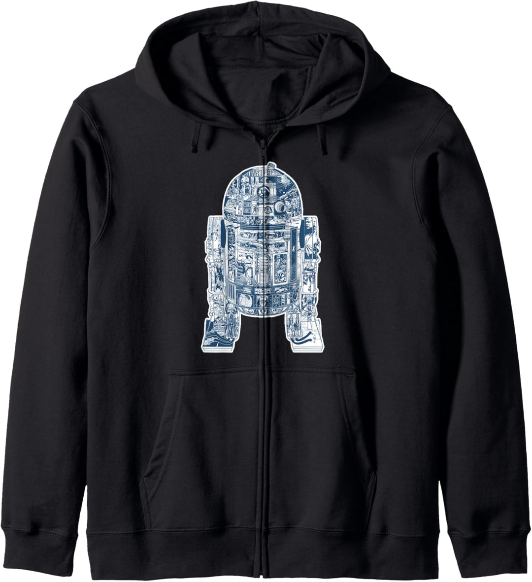 Star Wars R2-D2 Portrait Collage Fill Kapuzenjacke