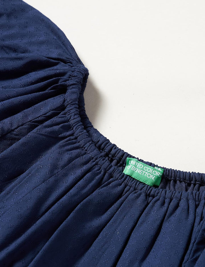 United Colors of Benetton Mädchen Kleid 150 Blu 252, 150 Blu 252