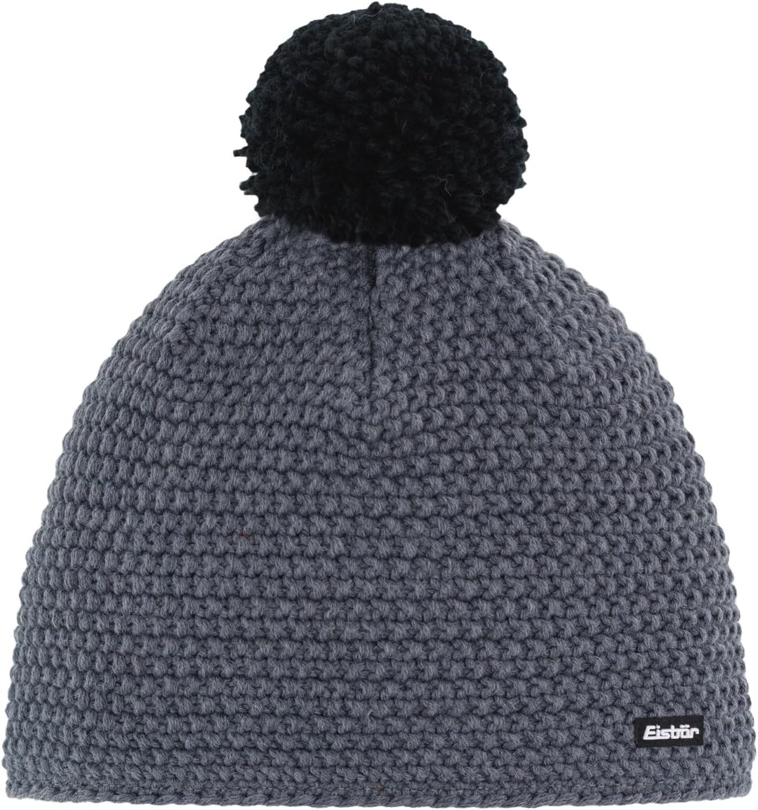 Eisbär Jamie Pompon Mütze anthrazit/schwarz