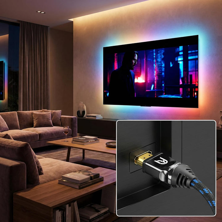 Ultra HDTV Premium 8K HDMI 2.1 Kabel 1,5m – Zertifiziert 48Gbps | 8K@60Hz 4K@120Hz | TV PS5 Xbox Sou