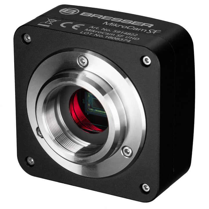 Bresser MikroCam SF UHD Mikroskopkamera 3840x2160 Pixel 1/2,5'' Sensor C-Mount Fokus-Stacking Messfu