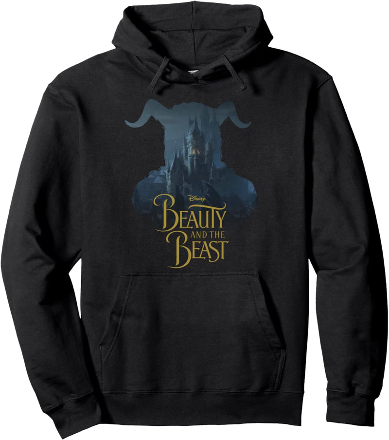 Disney Beauty And The Beast Castle Silhouette Fill Pullover Hoodie