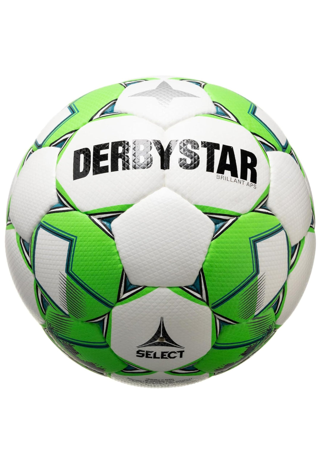 Derbystar Unisex – Erwachsene Brillant Fussballbälle 5 Weiss Grün Grau, 5 Weiss Grün Grau