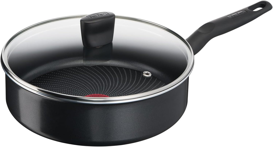 Tefal C26732 Start'Easy Schmorpfanne mit Decke 24 cm | Aluminium | Titanium-Antihaftversiegelung | T