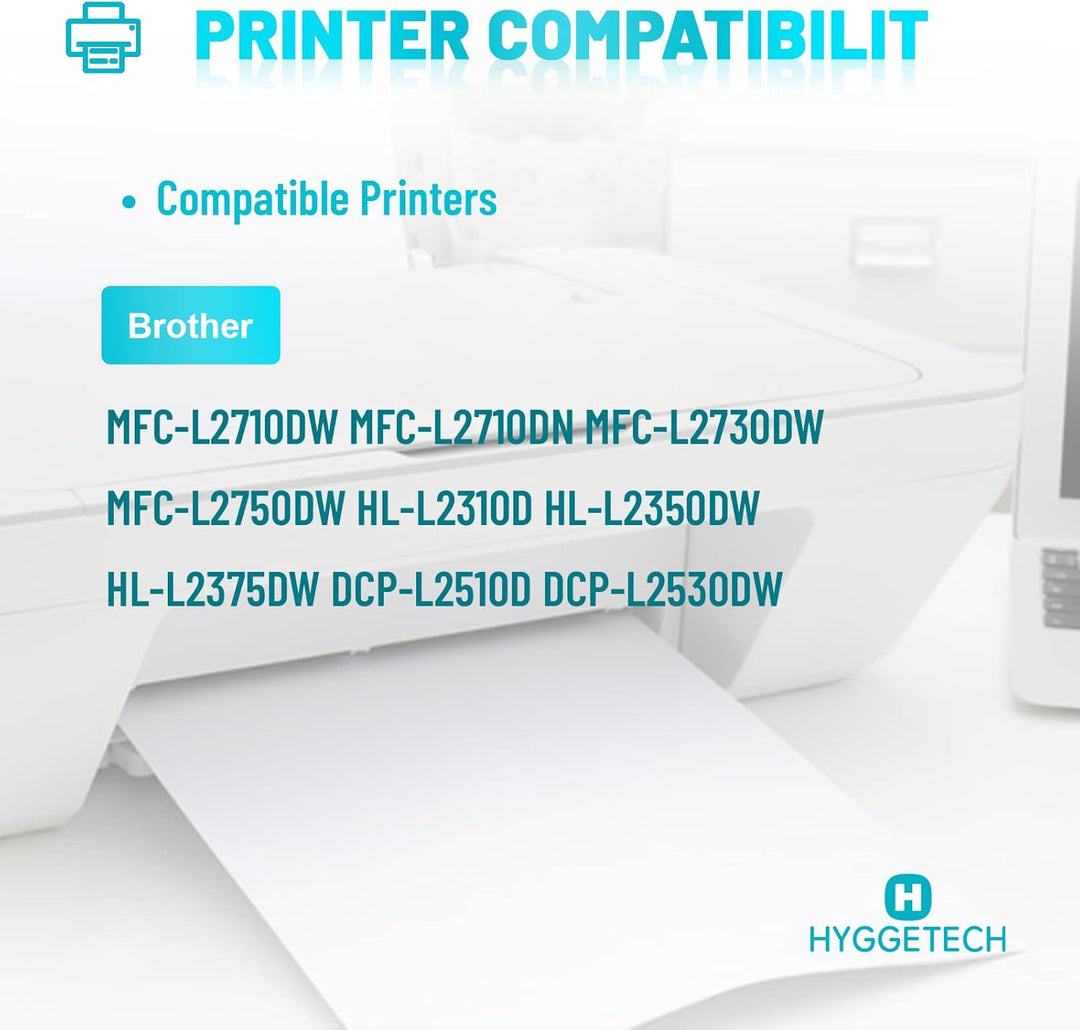 Hyggetech 2-Pack Compatible Toner Replacement for Brother TN2420 TN2410 Toner for Brother MFC-L2710D