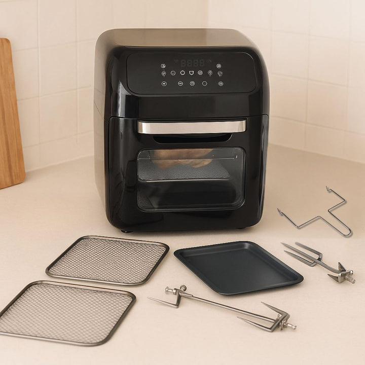 alpina Heissluftofen und Heissluftfritteuse - Airfryer - Digitale Zeit- und Temperaturkontrolle - 18