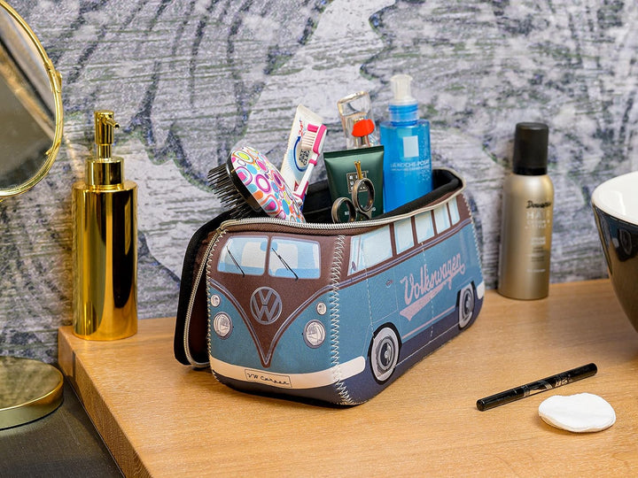 BRISA VW Collection - T1 Bulli Bus Kulturbeutel Kosmetiktasche | Volkswagen Universaltasche Waschbeu