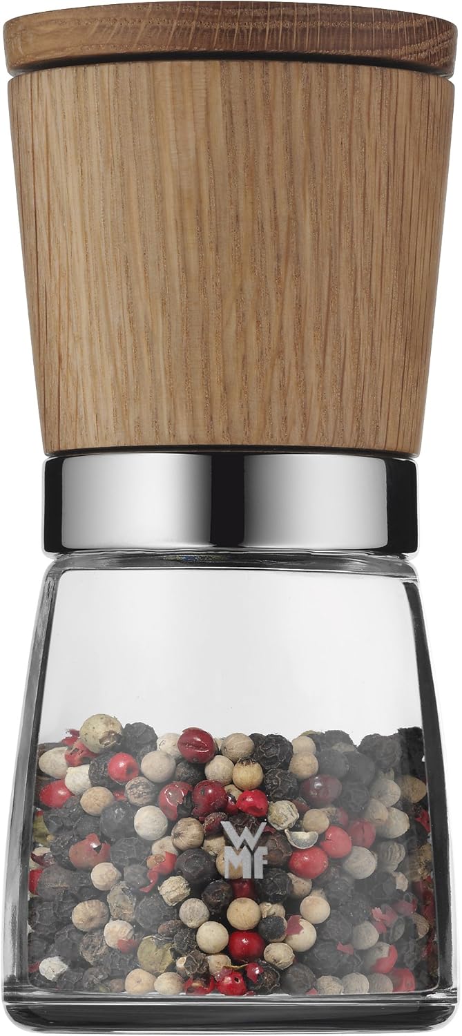 WMF Ceramill Nature Salz und Pfeffer Mühle, unbefüllt, für Salz, Pfeffer, Chilli, Salzmühle, Pfeffer