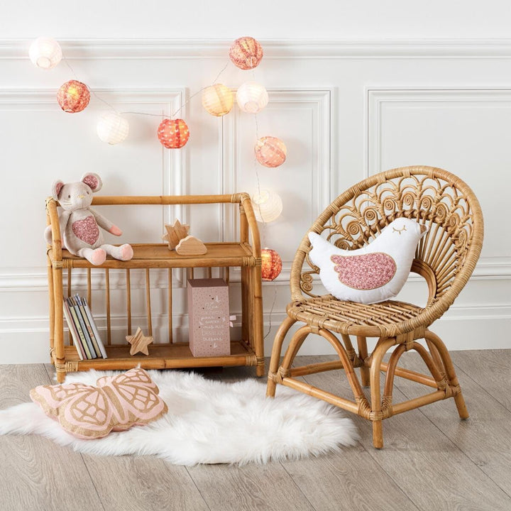 Kinderbücherregal - Rattan H. 50 cm - Beige - Atmosphera créateur d'intérieur