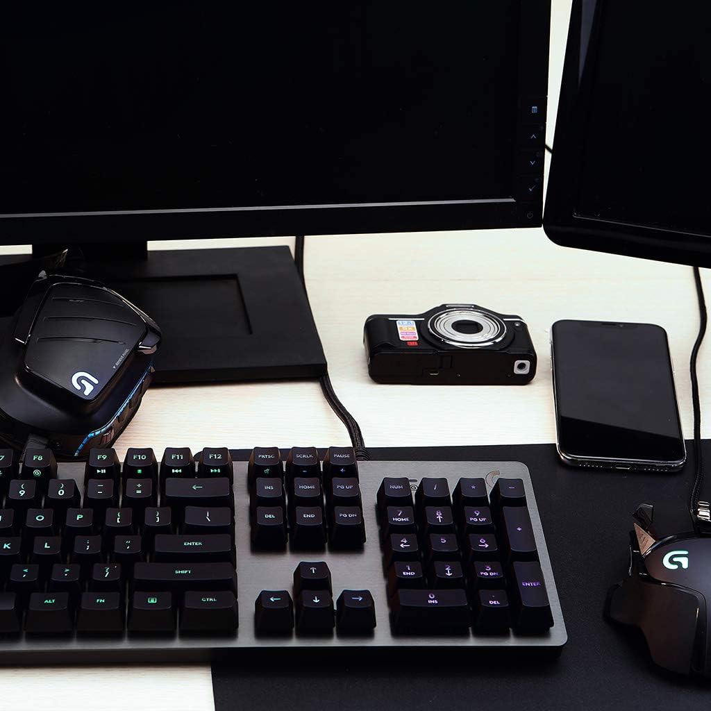 Logitech G512 mechanische Gaming-Tastatur, GX-Brown Taktile Switches, LIGHTSYNC RGB-Beleuchtung, USB