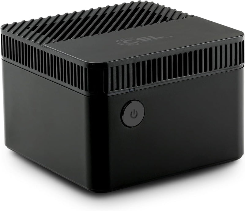 Mini PC CSL Tiny Box Windows 11 Home, Intel Celeron N4120 4x2600 MHz, 128 GB eMMC SSD, 4 GB DDR4-RAM