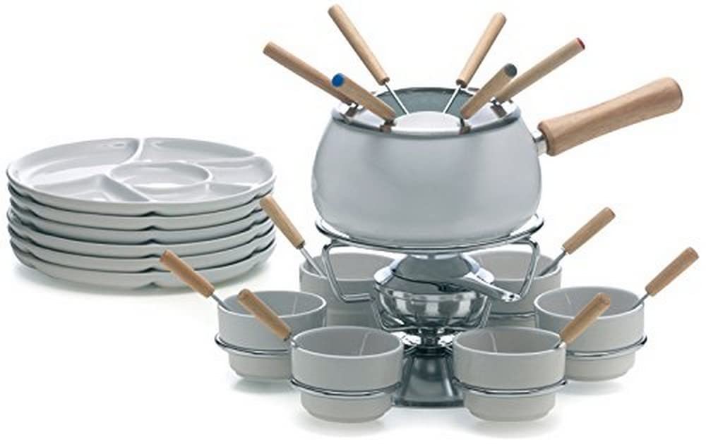 Excèlsa Fondue Set, 28-teilig, Weiss