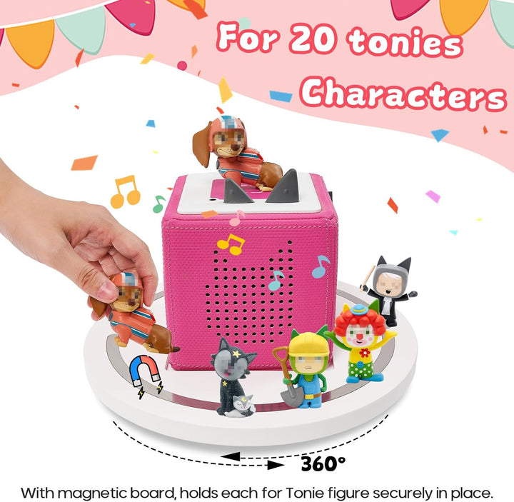 Gieanoo für Tonies Box Regal,Runde Tonie Aufbewahrung Regal Kompatibel mit Toniesbox 1 und Toniesbox