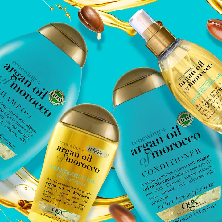 OGX Renewing + Argan Oil of Morocco Weightless Reviving Dry Oil (118 ml), schwereloses Haaröl Spray