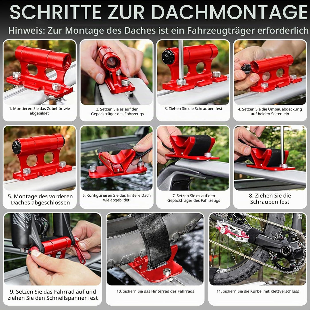 Gabelhalterung Fahrrad Steckachse, Fahrrad Dachträger Halterung, Auto Fahrrads Dachträger Gabelhalte