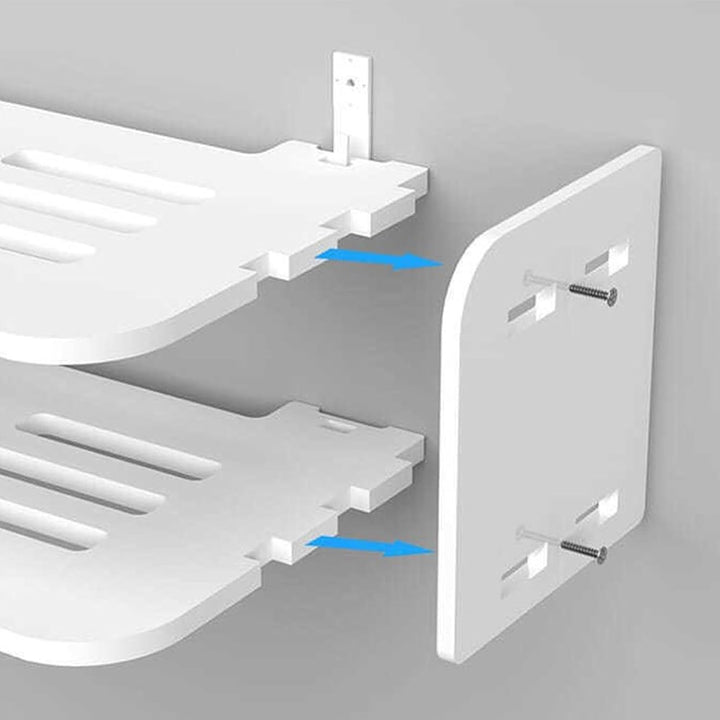 Router-Regal, Wandhalterung für WiFi-Router & TV-Box – 30x20 cm, ideal für Wohn- & Schlafzimmer, Auf