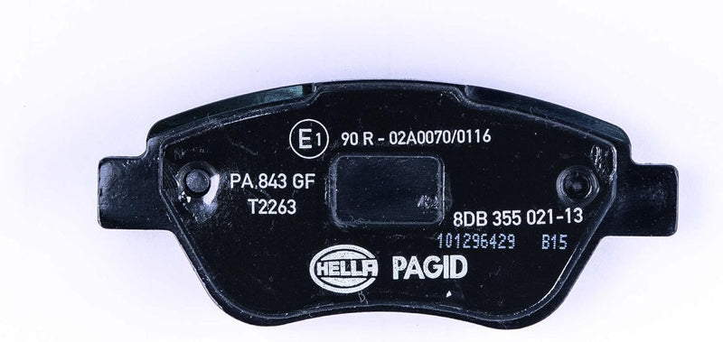 HELLA PAGID 8DB 355 021-131 Bremsbelagsatz - T2263 - Dicke/Stärke: 17mm - Bremssystem: Bosch - mit a