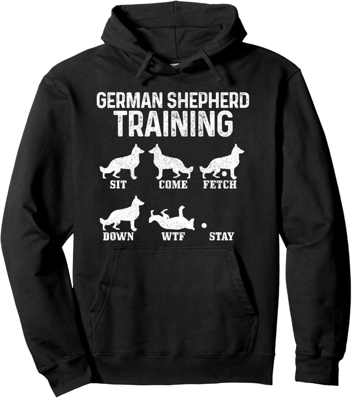 Deutscher Schäferhund Training lustiger Hund Pullover Hoodie
