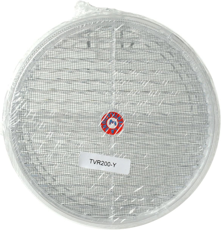 La Ventilazione TVR200-Y Paar runde Grills für Glas, durchsichtig, ø 220 mm ø 220 mm Mit Netz, ø 220