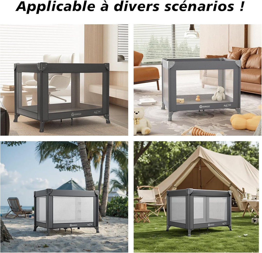 Baby Reisebett Dream N Play, faltbares Babybett, faltbar & tragbar für Babys bis 15 kg, Kompaktes Re