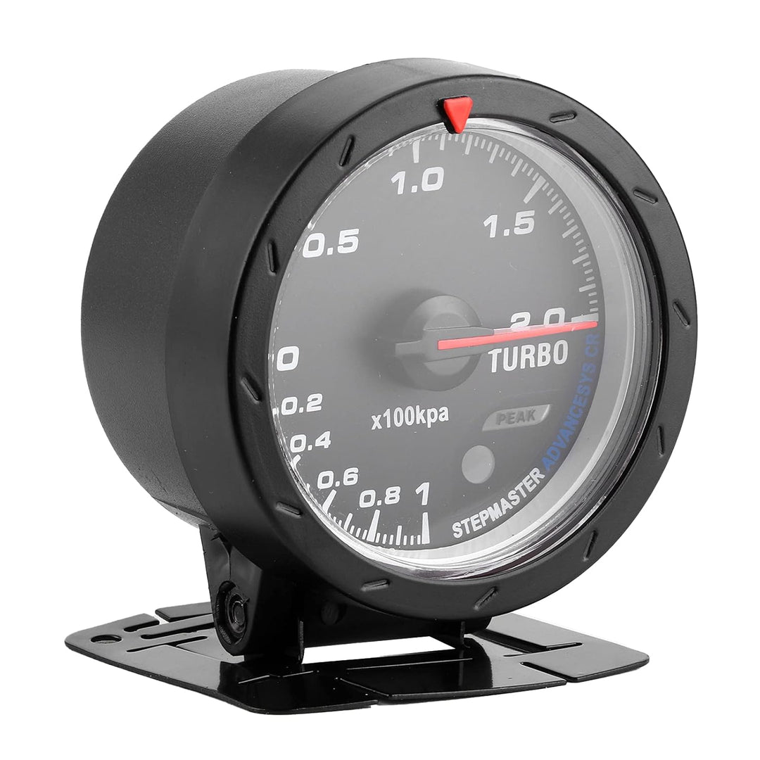 60Mm Boost Gauge Led Turbo Ladedruckanzeige Universal 60mm LED Turbo Boost Meter Gauge Schwarz Shell