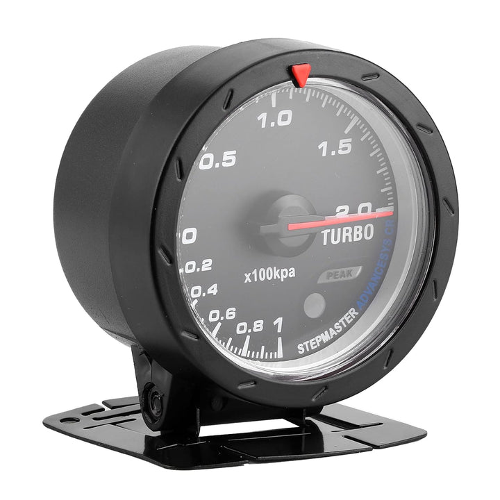 60Mm Boost Gauge Led Turbo Ladedruckanzeige Universal 60mm LED Turbo Boost Meter Gauge Schwarz Shell