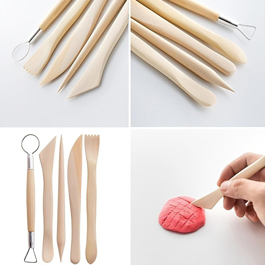 xiaowanwan 30 Stück Modellierwerkzeug Ton,Töpferwerkzeug Set,Sculpting Keramik Clay Tools,Polymer Cl