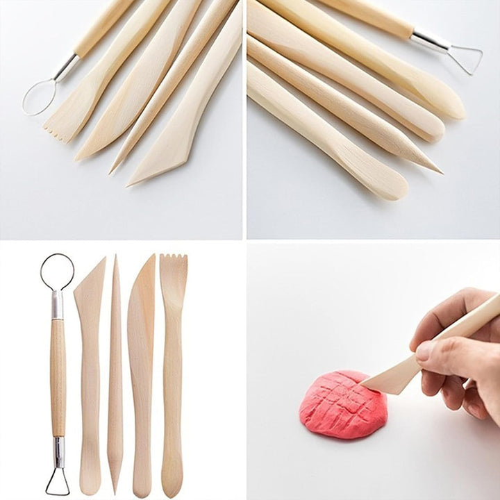 xiaowanwan 30 Stück Modellierwerkzeug Ton,Töpferwerkzeug Set,Sculpting Keramik Clay Tools,Polymer Cl