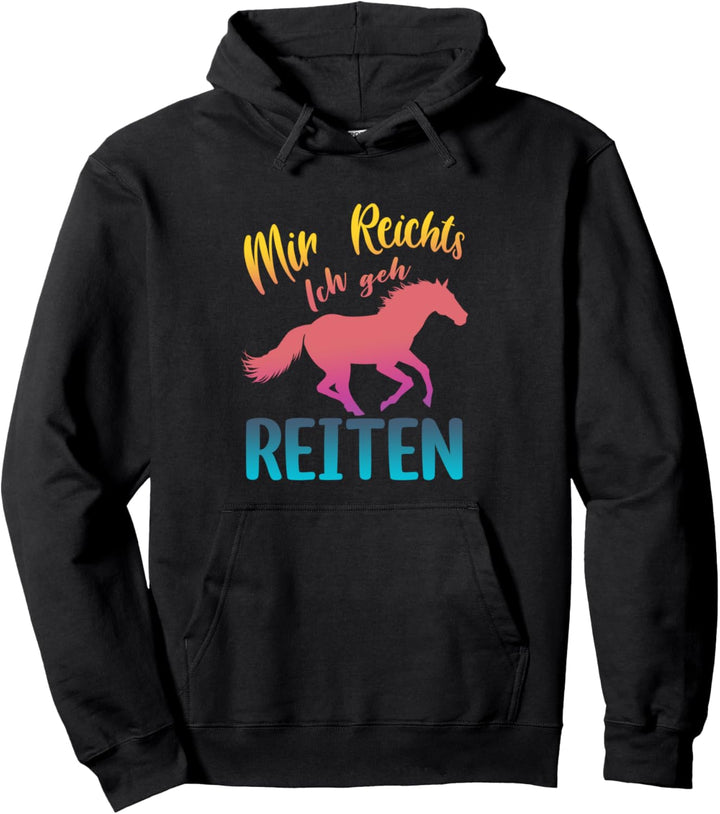 Mir reichts ich geh reiten Friese Jungs Pony Spruch Pferdle Pullover Hoodie