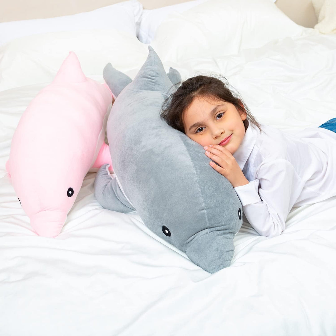 Kekeso Delfin Plüschtiere Schöne Gefüllte Weiche Tier Umarmungskissen Delphin Puppen für Kinder(50cm