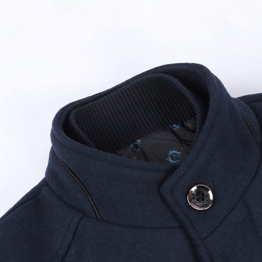 YOUTHUP Herren Mantel mit Winterweste Kurzer Wolle Wintermantel Winter Outdoor Dicker Wollmantel M B